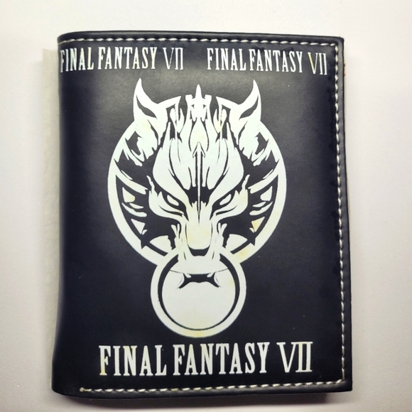 Video Game Square Enix Final Fantasy VII Leather Purse Black One Size Wallet - Picture 2 of 4